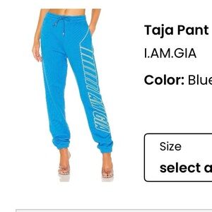 I.AM.GIA Vibrant Blue Sweatpants